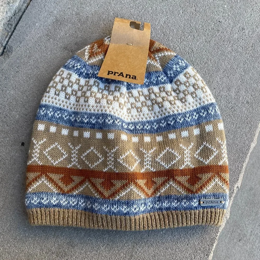 prAna BIG PINE BEANIE Women's Fleece Lined Winter Hat NWT - Picture 1 of 8